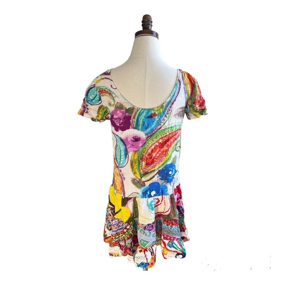 Jams World Women Dress Opal Rose Vacation Tropical Hawaiian Wearable‎ Art Small - Picture 3 of 10